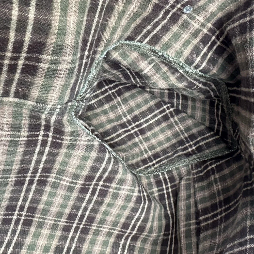 Carhartt S296 MOS Canvas Shirt Jacket Men's Large Moss Green‎ Flannel Lined